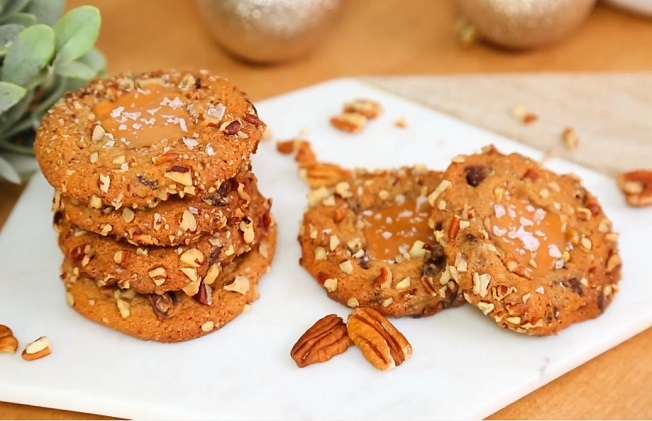 الكوكيز المملح البقان الشوكولاته